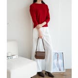 袖ゴールドボタンきれいめセーター ニット 長袖 | maison de LATIR | 詳細画像36 