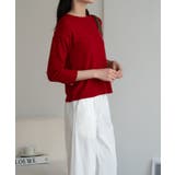 袖ゴールドボタンきれいめセーター ニット 長袖 | maison de LATIR | 詳細画像40 