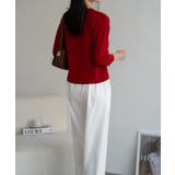 袖ゴールドボタンきれいめセーター ニット 長袖 | maison de LATIR | 詳細画像41 