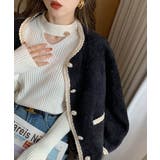 さりげない肌見せと上品さもあるデザインニット トップス プルオーバー | maison de LATIR | 詳細画像10 