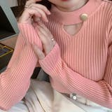 さりげない肌見せと上品さもあるデザインニット トップス プルオーバー | maison de LATIR | 詳細画像16 