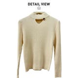 さりげない肌見せと上品さもあるデザインニット トップス プルオーバー | maison de LATIR | 詳細画像20 