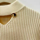 さりげない肌見せと上品さもあるデザインニット トップス プルオーバー | maison de LATIR | 詳細画像23 