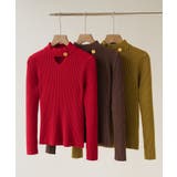 さりげない肌見せと上品さもあるデザインニット トップス プルオーバー | maison de LATIR | 詳細画像30 