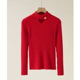 さりげない肌見せと上品さもあるデザインニット トップス プルオーバー | maison de LATIR | 詳細画像38 