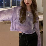 無地のシアー素材に飽きたら次はタイダイ柄。夏服UV対策にも長袖シアートップス | maison de LATIR | 詳細画像4 