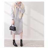 ストライプ ロングシャツ シャツ | maison de LATIR | 詳細画像2 