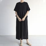 ブラック | 1枚で華やかなコーデが完成する2WAYフリルワンピース 女性らしい フェミニン | maison de LATIR