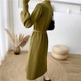 女性らしさを引き出すベルト付きのボリュームスリーブニットワンピース 長袖 ニット… | maison de LATIR | 詳細画像23 