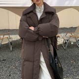 ブラウン | あたたかく洗練されたロングダウンコート アウターダウン ゆったり | maison de LATIR