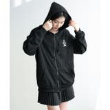 春に軽やかに羽織れる薄手素材 オーバーサイズジップアップパーカー 女の子っぽく可… | maison de LATIR | 詳細画像8 