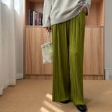 秋も快適にサラッと穿ける。上品美脚ストレートプリーツパンツ ワイドパンツ | maison de LATIR | 詳細画像22