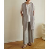 接触冷感で夏も快適にサラッと穿ける。上品美脚ストレートプリーツパンツ | maison de LATIR | 詳細画像67