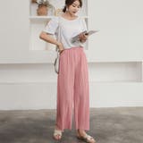 接触冷感で夏も快適にサラッと穿ける。上品美脚ストレートプリーツパンツ | maison de LATIR | 詳細画像90