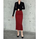 ハイウエスト上品リブニットスカート | maison de LATIR | 詳細画像15