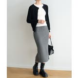 ハイウエスト上品リブニットスカート | maison de LATIR | 詳細画像16