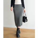 ハイウエスト上品リブニットスカート | maison de LATIR | 詳細画像17