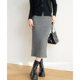 ハイウエスト上品リブニットスカート | maison de LATIR | 詳細画像19