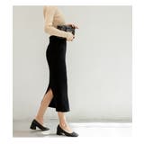 ハイウエスト上品リブニットスカート | maison de LATIR | 詳細画像30