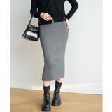 ハイウエスト上品リブニットスカート | maison de LATIR | 詳細画像37