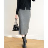 ハイウエスト上品リブニットスカート | maison de LATIR | 詳細画像39