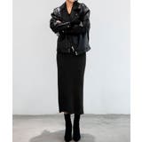 ハイウエスト上品リブニットスカート | maison de LATIR | 詳細画像45