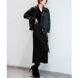 ハイウエスト上品リブニットスカート | maison de LATIR | 詳細画像9