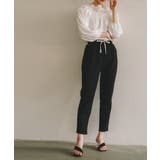 綿麻ロングパンツ ストレートパンツ無地 リラックス | maison de LATIR | 詳細画像7
