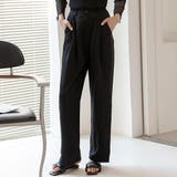ブラック | ハイウエストで脚長効果◎オンもオフもシーンを選ばず万能 テーパードパンツ 楽ちん | maison de LATIR