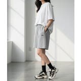 ワンポイントハーフスウェット夏服イージーショートパンツ | maison de LATIR | 詳細画像12 