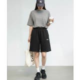 ワンポイントハーフスウェット夏服イージーショートパンツ | maison de LATIR | 詳細画像15 