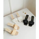 4cmのクリアヒールで上品に仕上げた立体感大人ミュール クリア レディース | maison de LATIR | 詳細画像19 