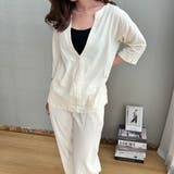 簡単におしゃれなコーデが完成するスキッパーブラウス&パンツセットアップ ゆったり | maison de LATIR | 詳細画像3