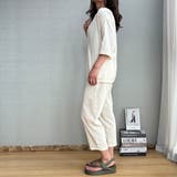 簡単におしゃれなコーデが完成するスキッパーブラウス&パンツセットアップ ゆったり | maison de LATIR | 詳細画像8