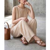 【セットアップ】大人の涼感ワッシャー素材リネンライクワイドパンツ夏服セットアップ | maison de LATIR | 詳細画像7 