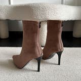 上品シルエット。ピンヒールレッドソール美脚ショートブーツ オフィスカジュアル 大人 | maison de LATIR | 詳細画像10 