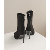 上品シルエット。ピンヒールレッドソール美脚ショートブーツ オフィスカジュアル 大人 | maison de LATIR | 詳細画像14 