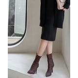 上品シルエット。ピンヒールレッドソール美脚ショートブーツ オフィスカジュアル 大人 | maison de LATIR | 詳細画像24 