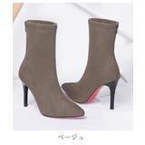 上品シルエット。ピンヒールレッドソール美脚ショートブーツ オフィスカジュアル 大人 | maison de LATIR | 詳細画像35 