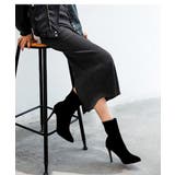 上品シルエット。ピンヒールレッドソール美脚ショートブーツ オフィスカジュアル 大人 | maison de LATIR | 詳細画像4 