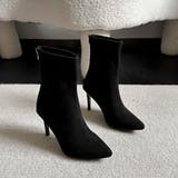 上品シルエット。ピンヒールレッドソール美脚ショートブーツ オフィスカジュアル 大人 | maison de LATIR | 詳細画像7 