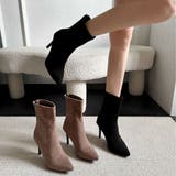 上品シルエット。ピンヒールレッドソール美脚ショートブーツ オフィスカジュアル 大人 | maison de LATIR | 詳細画像9 