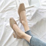 オールシーズン可愛く履けるデザインスクエアチャンキーヒールパンプス【※小さめのつ… | maison de LATIR | 詳細画像8