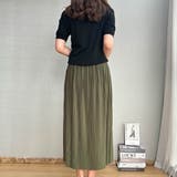 ストンと綺麗に着痩せシルエット。春に軽やかプリーツフレアロングスカート。フレア | maison de LATIR | 詳細画像41