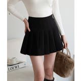 インナーパンツ付きで動きやすいハイウエストプリーツスカート ハイライズスカート … | maison de LATIR | 詳細画像18 