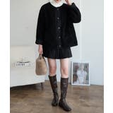 インナーパンツ付きで動きやすいハイウエストプリーツスカート ハイライズスカート … | maison de LATIR | 詳細画像22 