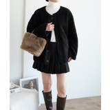 インナーパンツ付きで動きやすいハイウエストプリーツスカート ハイライズスカート … | maison de LATIR | 詳細画像30 