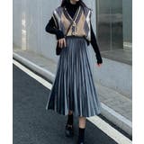 立ち姿が可愛い ベロアスカート Aラインスカート | maison de LATIR | 詳細画像6 