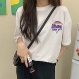 ホワイト | ビッグプリントデザインがオシャレなTシャツ 半袖 バックプリント | maison de LATIR