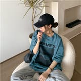 ビッグシルエットが可愛いオーバーサイズTシャツ カジュアル ミドル丈 | maison de LATIR | 詳細画像9